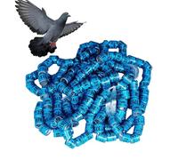 Pigeon Identification Rings | Set of 50 Pigeon Identification Rings Chicken Leg Rings | Dove Paw Rings | Poultry Number Bands | Secure Nesting Accessories for Easy Identification | Identity Bands for