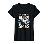 Pigeon If It Flies Spies Photographer Bird Lover Value Graphic T-Shirt