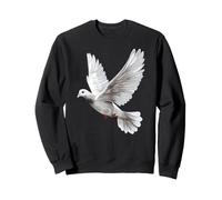 Pigeon in White Peace Dove Freedom Pigeon Cute Pigeons Sweatshirt