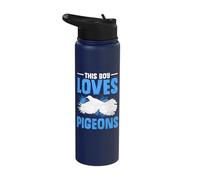 Pigeon Lover This boy Loves Pigeons Pigeon Breeder Stainless Steel Insulated Water Bottle