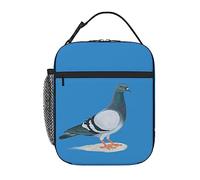 Pigeon Lunch Bag For Women Print Insulated Lunch Box With Side Pocket Lunch Tote Bags For Work Picnic