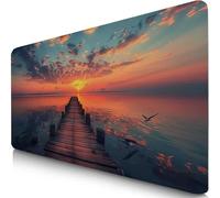 Pigeon Mouse Mat 600x400x3mm XXL Gaming Mouse Pad Pier Desk Mat, Table Mats with Non-Slip, Soft Smooth Surface, Stitched Edges Desk Pad, Waterproof Fabric, Durable, Office Accessories, Gifts F0-743