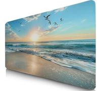 Pigeon Mouse Mat 800x300x3mm XXL Gaming Mouse Pad Beach Desk Mat, Table Mats with Non-Slip, Soft Smooth Surface, Stitched Edges Desk Pad, Waterproof Fabric, Durable, Office Accessories, Gifts F0-782