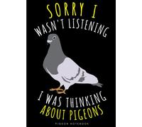 Pigeon Notebook: Large Lined Journal For Your Daily To do List Note | 100 pages Decorated With Small Wildlife Birds Face Designs and Cute Pigeons Head ... Book Gift to Keep track & Record Information