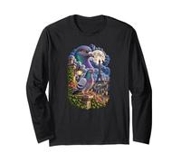Pigeon Paris Eiffel Tower Moon City Bird Urban Wildlife Long Sleeve T-Shirt