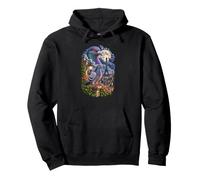 Pigeon Paris Eiffel Tower Moon City Bird Urban Wildlife Pullover Hoodie