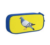 Pigeon Pencil Case Pen Pouch Bag with Zipper, Blue Large Capacity Pencil Box for School, Office, and Travel