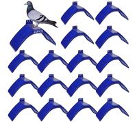 Pigeon Perches, 20 Pcs, 7.87 in Long 3.93 in Wide Plastic Rest Stand, Birdcage Accessories with Anti-Slip Surface, Easy to Install Roost Stand for Pigeon Lofts