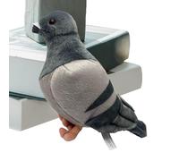 Pigeon Plush Toy, 28cm Cute Pigeons Soft Throw Pillows, Realistic Grey Pigeon Doll, Desktop Ornament, For Boys Girls Collection, Suitable for Christmas Birthday Office Home Decoration