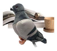 Pigeon Plush Toy, 28cm Realistic Grey Pigeon Doll, Cute Pigeons Soft Throw Pillows, Desktop Ornament, For Boys Girls Collection, Suitable for Christmas Birthday Office Home Decoration