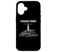 Pigeon Point Lighthouse California Coordinates Design Case for iPhone 16