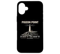 Pigeon Point Lighthouse California Coordinates Design Case for iPhone 16 Plus