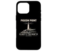 Pigeon Point Lighthouse California Coordinates Design Case for iPhone 16 Pro Max