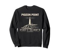 Pigeon Point Lighthouse California Coordinates Design Sweatshirt