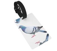 Pigeon Printed Backpack ID Labels Versatile Suitcase Tags for Golf Bags and Musical Instrument
