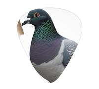 Pigeon Printed Guitar Picks 12-Piece Set - Comfortable, Versatile Plectrum for All Guitar Styles & Players