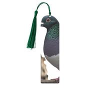 Pigeon Printed Metal Bookmarks M - Dark Green Lightweight Aluminium Book Marker for Books, Journals & Gifts, Ideal Book Lovers, Holiday Decor & Crafts