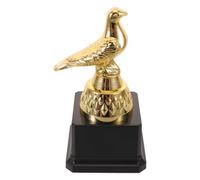 Pigeon Racing Award Cup Gold Animal Shaped Trophy for Winners | Plastic Construction, Engraving Area, Built-In Base Section, Easy for Training Events and Trophy Ceremonies