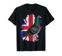 Pigeon Racing British UK Union Jack Patriotic Flag Pigeons T-Shirt