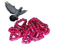 Pigeon Rings - 2025 Bird Leg Bands, Set of 50 Bright Colored Paw Rings, Durable Size, Pigeon Accessories, Racing Parrot Rings, Poll