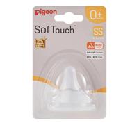 Pigeon SofTouch Nursing Bottle Nipple SS Round Hole - 0+ Months