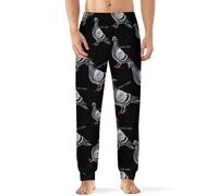 Pigeon Stay Coo Men's Pajama Pants Soft Lounge Bottoms With Pocket Sleep Pants Loungewear