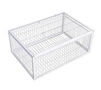 Pigeon Trap, Bird Trap with One-Way Access Entrances & Skylight, 16x12x10 Inch Metal Pigeon Cage for Farms Barns Gardens Doves Breeding