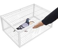 Pigeon Trap Cage, One-Way Entrance Escape-Proof Bird Traps, 4 Doors Iron Pigeon Traps, Easy to Install Outdoor Harmless Live Birds Cages for Catch Pigeons, Sparrow, Chicken, Lofts
