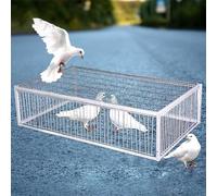 Pigeon Trap Cage with One-Way Entry, Escape-Proof Design for Secure Bird Capturing