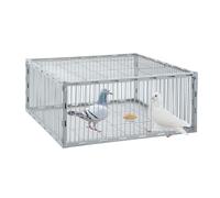 Pigeon Trap with Escape-Proof Design,Pigeon Cage with One-Way Entry,Ideal Pigeons Coop,Chicken and Bird Trap Cage,Portable & Easy Assembly,Unharmful Made of High-Strength Iron with Anti-Rust Paint