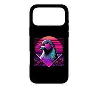 Pigeon Vaporwave Style - Vintage Oldschool Pigeon Bird Lover Case for iPhone 17 Pro Max
