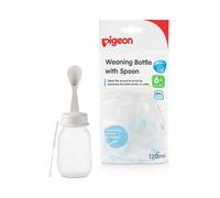 Pigeon Weaning Bottle with Spoon: Transition bottle for easy feeding. 240 mL