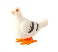 Pigeon Wind Up Toy,Pigeon Clockwork Toys,Jumping Simulation Pigeon Clockwork Pigeon Toy,Pigeon for Bag Fillers for Pigeon Waking Toys Pigeon Clockwork Toys Wind Up Bird Pigeon Toy White