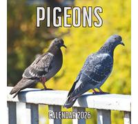 Pigeons Calendar 2026: 12 Months Organizer For Home & Office From January to December