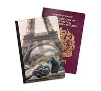 Pigeons in Paris Travel Passport Cover Case Holder Wallet Protector