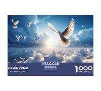 Pigeons Jigsaw Puzzles for Adults Interesting Puzzle Game 1000 Pieces Brain Challenge Home Decoration Gifts 38x26cm/1000pcs