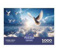 Pigeons Jigsaw Puzzles for Adults Kids Interesting Puzzles 1000 Piece Impossible Puzzle for Adults Gifts 70x50cm/1000pcs