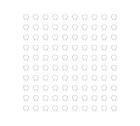 Pigeons Leg Rings Identification Bands 100PCS 8mm Plastic Poultry Foot Rings for Pigeon Marking and Age Tracking Durable Lightweight Easy to Clean (White)