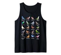 Pigeons of The World Tank Top