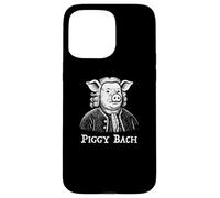 Piggy Bach Johann Sebastian Bach Classical Composer Funny Case for iPhone 15 Pro Max