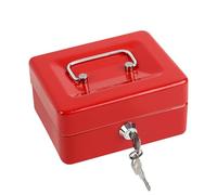 Piggy bank box with removable coin tray and key lock，The Money Guardian， Unlock & Unload Your Coins with Ease, Money Box for Adults (Red)