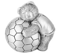 Piggy Bank, Cute Little Bear Zinc Alloy Coin Bank for Kids Boys Girls Durable Saving Pot with Classic Design for Home Desktop Ornament