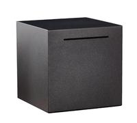 Piggy Bank for Adults, Stainless Steel, Non-Opening, Holds Up to 4,000 Coins or 700 Notes, Black, Unisex
