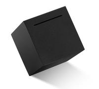 Piggy Bank for Adults Stainless Steel Savings Bank Can Only Safe Piggy Bank Must Break To Open Black 12cm