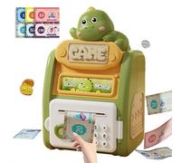 Piggy Bank for Kids with Fingerprint & Password Code Lock, Electronic ATM Money Safe Bank for Girls Boys, Digital Coin Can Cash Saving Box, Money Banks Machine for Children Ages 4-11 (dinosaur)