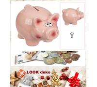 Piggy Bank Lucky Pig Squeaky Snout XL 15.5x11cm Money Boxes