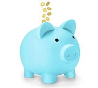 Piggy bank, money banks,small change piggy bank, cute accessories, Best gift for your family and friends(Blue)