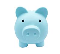 Piggy Bank,Money Saving Box for Adults Boys Girls Kids,Cute Coin Cash Jar Fun Gift for Birthdays,Decoration,Festival,Student Rewards (Blue)