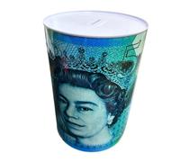 Piggy Bank Money Tin - 15x22cm Medium Metal Savings Tin with Coin Slot - Sealed Money Box for Adults & Kids - No-Open Design for Saving Challenges, Gifts & Daily Coin Storage