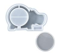 Piggy Bank Resin Molds Storage Elephant Hippo Pig Silicone Mold Coin Holder Molds Resin Jewelry Box Epoxy Mould DIY Crystal Agate Casting Mold for Coins, Jewelry Organizer